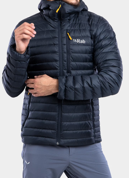 Пуховик чоловічій Rab Microlight Alpine Jacket, Beluga, XL (RB QDB-12-BE-XL)