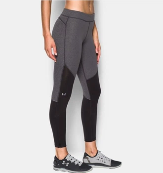 Женские компрессионные леггинсы Under Armour ColdGear® Elements Carbon Heather (1281241-090-S)