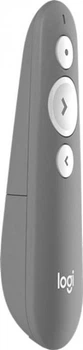 Лазерный пульт для презентаций Logitech R500S с настройкой кнопок и красной указкой серый