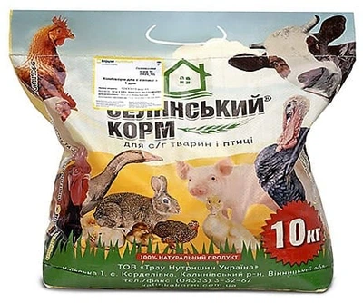 Комбикорм Селянський корм для сельскохозяйственной птицы с 4-й недели (6625), 10 кг