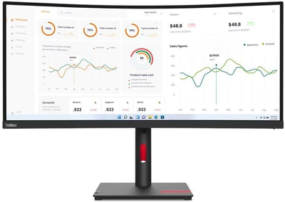 Монитор Lenovo 34" ThinkVision T34w-30 (63D4ZAT1EU)