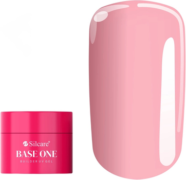 Гель для нарощування нігтів Silcare Base One Dark French Pink 50 г (5902560565775)