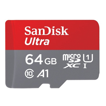 Карта пам'яті microSDXC (UHS-1) SanDisk Ultra 64Gb class 10 A1 (140Mb/s) (SDSQUAB-064G-GN6MN)