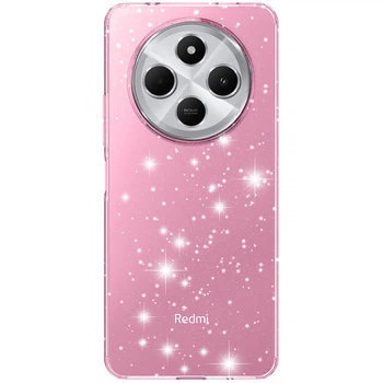 Чехол на Xiaomi Redmi 14C / для Ксяоми, сяоми, ксиоми редми 14С с блестками Pink