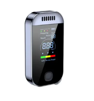 Цифровий алкотестер з LCD-дисплеєм, безконтактний, вбудований акумулятор