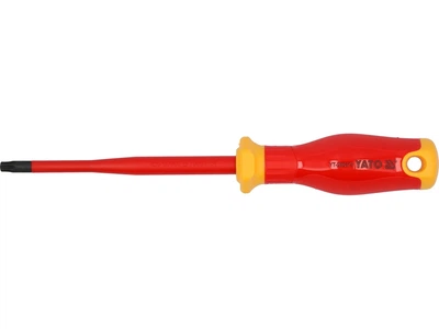 Отвертка TORX диэлектрическая изолированная T30х 125/ 233 мм, оголенный шлиц- 17 мм YATO (YT-282673)