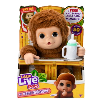 Интерактивная игрушка Moose Little Live Pets Маленькая обезьянка (26558)