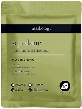 Тканевая маска для лица со скваланом - Hive +Maskology Squalane Facial Sheet Mask 22ml (1309199-1298973247-2)
