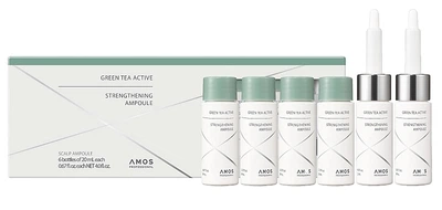 Ампулы от выпадения волос - Amos Professional Green Tea Active Strengthening Ampoule 6x20ml (1305163-795447762-2)