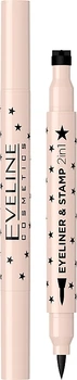 Підводка для очей зі штампом - Eveline Cosmetics Eyeliner & Stamp 2in1 01 - Heart (1249364-960257320-2)