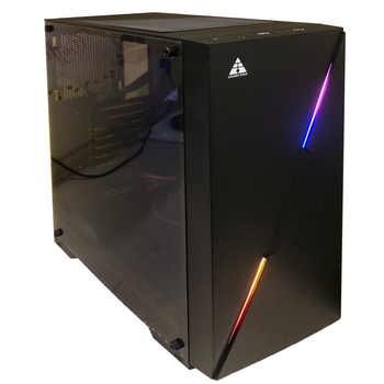 Ігровий корпус з RGB підсвічуванням Mini-Tower для ATX MicroATX чорний