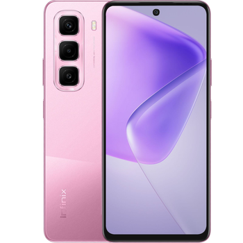 Смартфон Infinix с процессором MediaTek Helio G100, 8 ГБ ОЗУ, 256 ГБ ПЗУ, 50 МП камера, 120 Гц, розовый