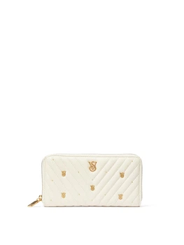 ГаманецьVictoria's Secret Large Wallet with Zip Бежевий (26680802)