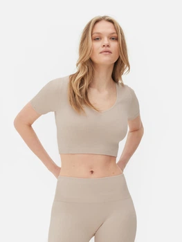 Топ для спорту Primark бежевий BSXZB358 L