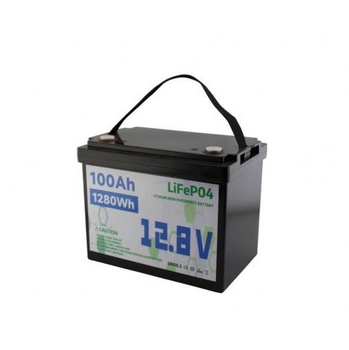 Акумуляторна батарея LiFePO4 12.8V 100Ah 1280Wh літієвий акумулятор для сонячних панелей, електротранспорту та резервного живлення