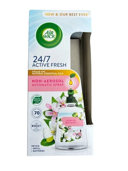 Освежитель воздуха автоматический AIR WICK 24/7 Active Fresh с ароматом жасмина, сменный блок 228 мл