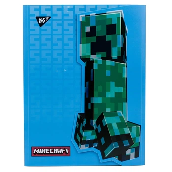 Папка органайзер YES, А4, Minecraft, на липучке, 2 отделения, (492105)