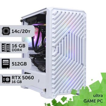 Игровой компьютер GamePC Ultra #527 Core i5 14600K/16 GB/SSD 512GB/GeForce RTX 5060 8GB сборка для киберспорта современных игр стрима