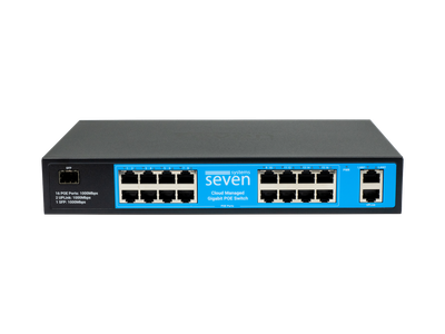Облачно управляемый гигабитный 19-портовый PoE-коммутатор SEVEN GPS316