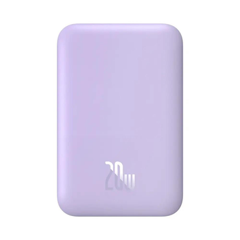 Повербанк бездротовий з MagSafe Baseus Magnetic Mini Air 6000mAh 20W Type-C фіолетовий (P10059002513-00)