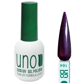 Гель лак Color Professional Gel Polish для ногтей, 12ml Фиолетовый с шиммером №164