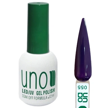 Гель лак Color Gel Polish для нігтів, 12 ml Баклажановий №055