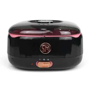 Черный воскоплав SM-5001A (100W 200мл) с переключателем и силиконовыми чашами - для депиляции
