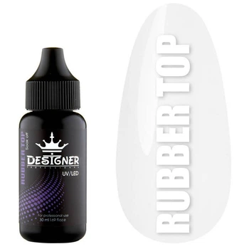 Топовое покрытие 30 мл. Rubber Top Designer Professional(Дизайнер Профессионал) без липкого слоя для гель-лака