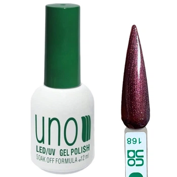 Гель лак Color Gel Polish для ногтей, 12ml Бордово-коричневый с шиммером №168
