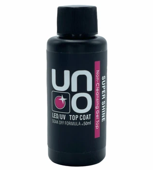 Super Shine Top - более блестящее топовое покрытие для гель-лака без липкого слоя, 50 мл.