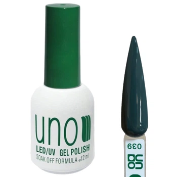 Гель лак Color Gel Polish для ногтей, 12ml Изумрудно-серый №039