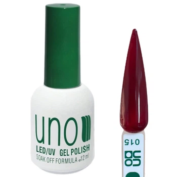 Гель лак Color Professional Gel Polish для ногтей, 12ml Темно-алый №015