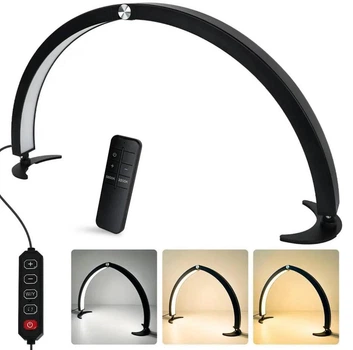 Бестеневая LED лампа-полумесяц HD-M10X (складная) настольная на 40 Вт. для освещения Черный