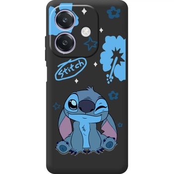 Силиконовый Черный Чехол с Картинкой для OPPO A3 Принт (Стич, Stitch) (64172-ysb012)