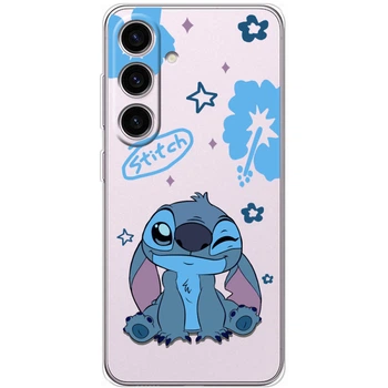 Силиконовый Прозрачный Чехол с Картинкой для Samsung Galaxy S25 FE (S731) Принт (Стич, Stitch) (66918-ysp002)