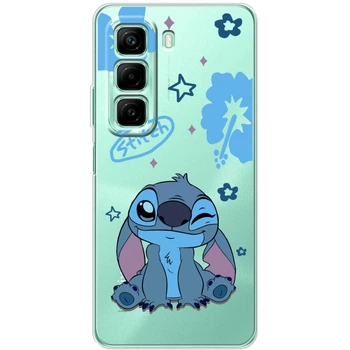 Силиконовый Прозрачный Чехол с Картинкой для Infinix Hot 50 Принт (Стич, Stitch) (62065-ysp002)