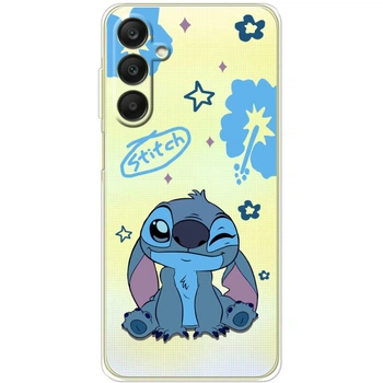 Силиконовый Прозрачный Чехол с Картинкой для Samsung Galaxy A25 (A256) Принт (Стич, Stitch) (53570-ysp002)