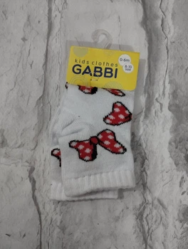 Шкарпетки для немовлят GABBI 8-10 білий артикул 0395