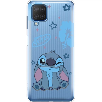 Силиконовый Прозрачный Чехол с Картинкой для Samsung Galaxy M12 (M127) Принт (Стич, Stitch) (42464-ysp002)