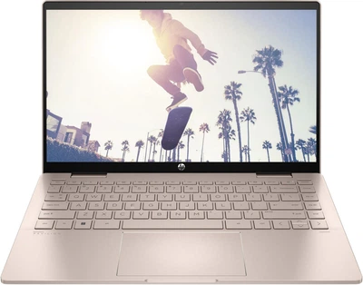 Ноутбук HP 14 Pavilion x360 14-ek2000ua FHD IPS Touch, Intel 7-150U, 16GB, F1024GB, UMA, DOS, рожеве золото (AQ8N8EA)