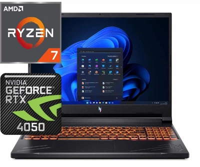 Ноутбук (2024) игровой Acer Nitro V16 R7-8845HS/ 16GB / 512GB/ Win11x Licensed/ RTX4050 / 16" 165Hz