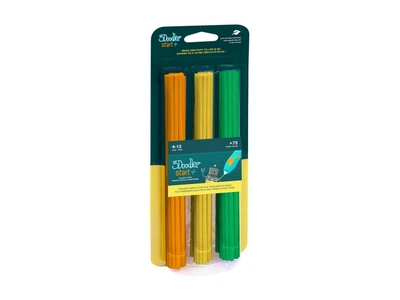 Набор стержней для 3D-ручки, 3Doodler Start (оранжевый, желтый, зеленый), 3DS-ECO-MIX2-75