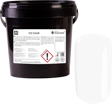 Гель конструюючий для нігтів Silcare Affinity Ice Clear 1 кг (5902560557985)