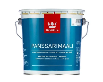 Эмаль алкидная антикоррозионная Tikkurila Panssarimaali База С (прозрачная, под тонировку) 0.9л