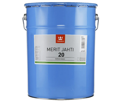 Лак для дерева TIKKURILA MERIT JAHTI 20 полуматовый 20л.