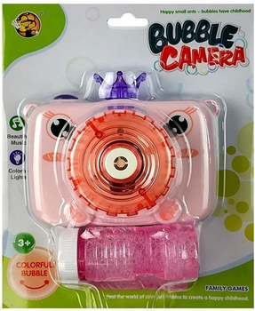 Bańki mydlane LEAN Toys Aparat fotograficzny Różowy 6690 (5905214979416)