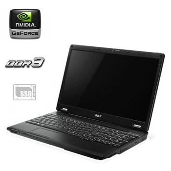 Ноутбук Б-класс Acer Extensa 5635ZG / 15.6" (1366x768) TN / Intel Pentium T4500 (2 ядра по 2.3 GHz) / 8 GB DDR3 / 240 GB SSD / nVidia GeForce G105M, 512 MB GDDR3, 64-bit / Без АКБ б/у