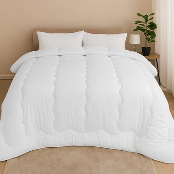 Одеяло MirSon Всесезонное Евро 200х220 EcoSilk антиаллергенное №2000 Waves of Comfort (2200011233048)