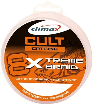 Шнур Climax CULT Catfish X-Treme Braid, 280 m. 0,40 мм, 38 кг, серый,36853