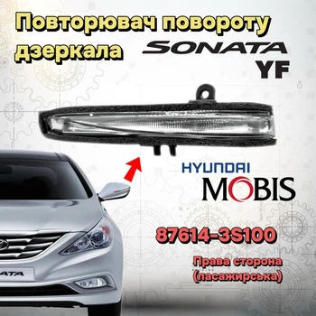 Повторитель поворота зеркала Hyundai Sonata YF 2010-2014 левый 876143S100